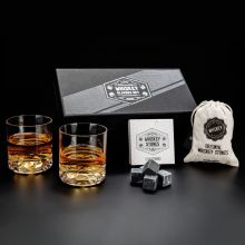 Подарочный набор Чикаго: 2 стакана и камни для виски